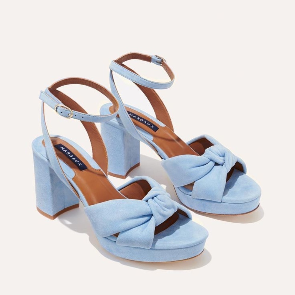 Margaux blue suede sandals - size 8 (38.5)